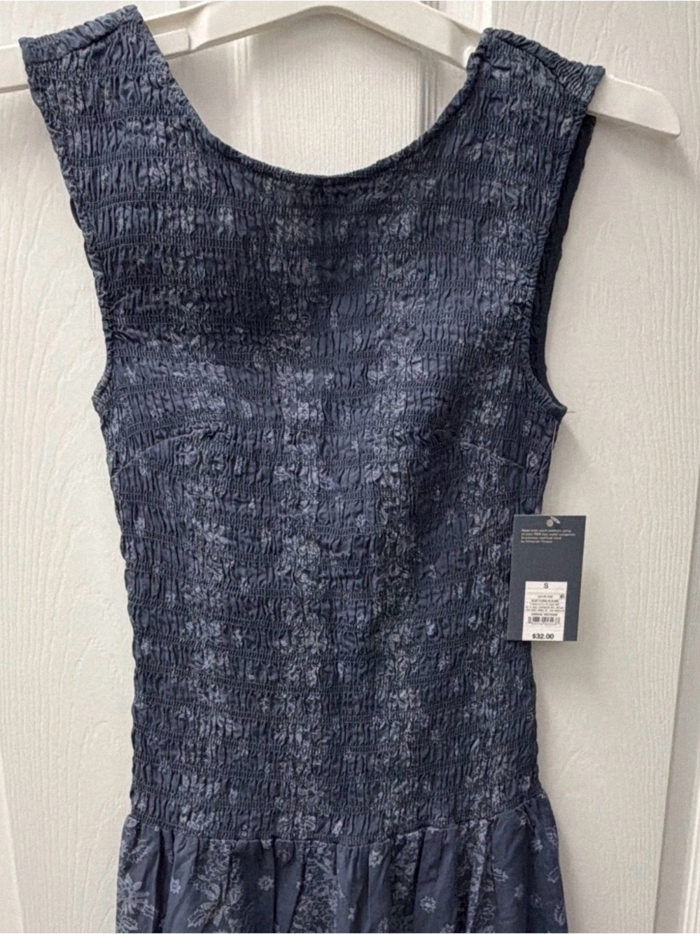 wild fable Navy Smocked Maxi Dress